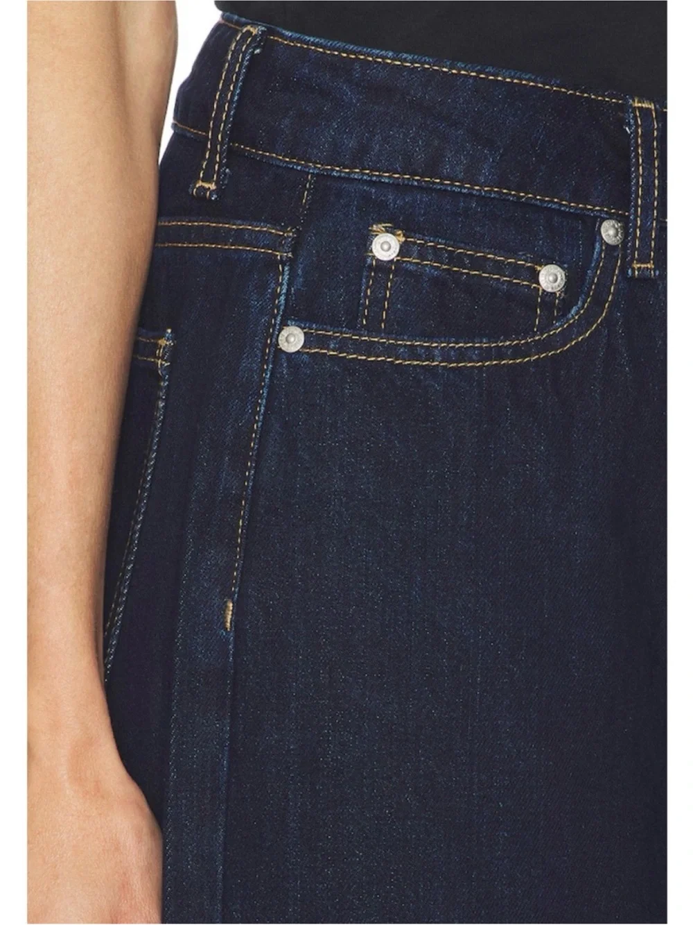 REVOLVE Superdown Cuffed High Waist Wideleg Jeans size 30 (measures 33”) - Picture 5 of 12
